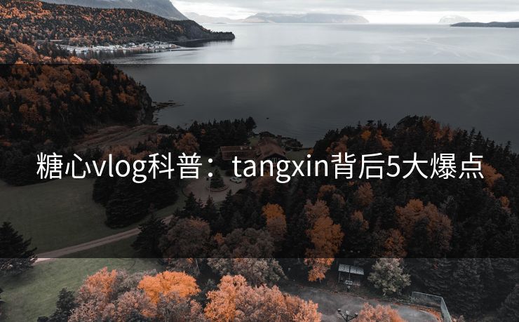 糖心vlog科普:tangxin背后5大爆点 糖心vlog科普:tangxin背后5大爆点